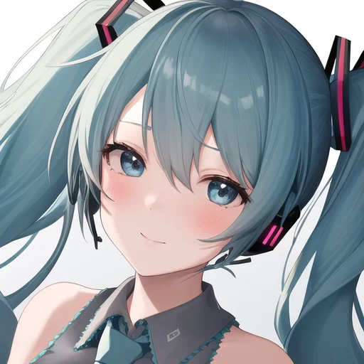 1girl, Close-up Face, Hatsune Miku,