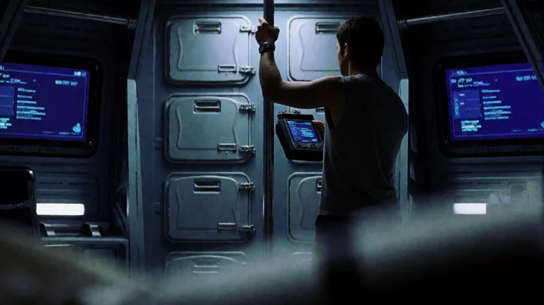 Slrs2002, A Man In A Sleeveless Shirt Stands In A Dimly Lit,...