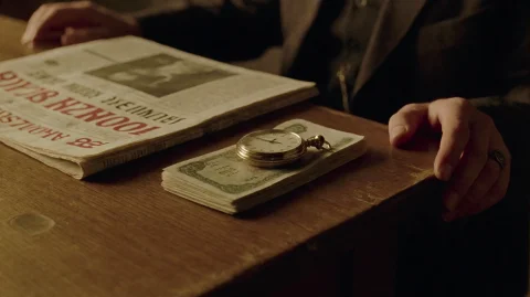 Pnst2002, A Stack Of Vintage Banknotes And A Gold Pocket Wat... — Stable Diffusion AI Prompt: pnst2002, A stack of vintage banknotes and a gold pocket watch rest on a worn wo...