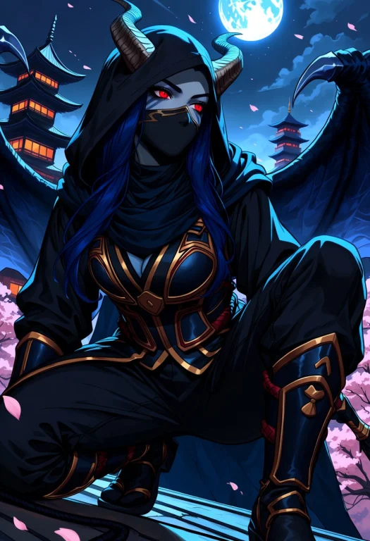 Masterpiece, Best Quality, Anime Style, 1girl, Ninja, Queen...