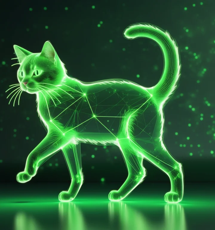 Lorac0nst3llation1, Hyperrealistic, A Transparent Neon Green...
