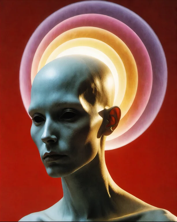 Bradhamel Art Style A Hairless Humanoid Head With Smooth Fea...