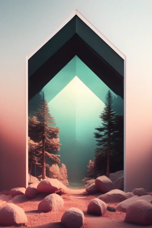 A Surrealistic Rzp4ss4ge Scene, Soft Lighting, Washed Out Pa...
