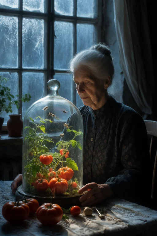Photographic Microclimate Portrait, Mid-body Of A 66-year-ol...