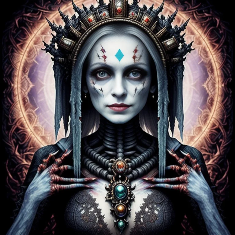 Insanely Detailed Photograph Of The Queen Of The Dead, Thin,...