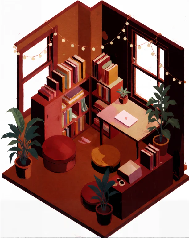 Mutopix A Studio Bedroom Rendered In Bold Pop Art Graphic St...