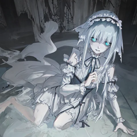 Spooky, Creepy, Girl, Ghost Girl, Ghost, Abandoned Mansion,... — Stable Diffusion AI Prompt: spooky, creepy, girl, ghost girl, ghost, abandoned mansion, ghst-3000, masterpie...