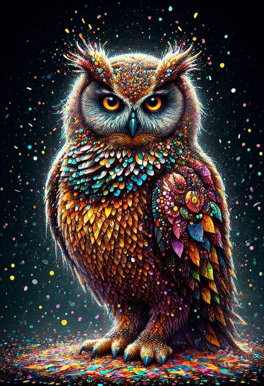 H0rr0rstyl3, Digital Art Images, Beautiful, Fantasy, Owl Con...