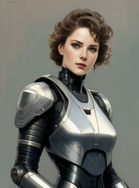 A Full Portrait Of Robocop From 1977, Intricate, Elegant, Hi...