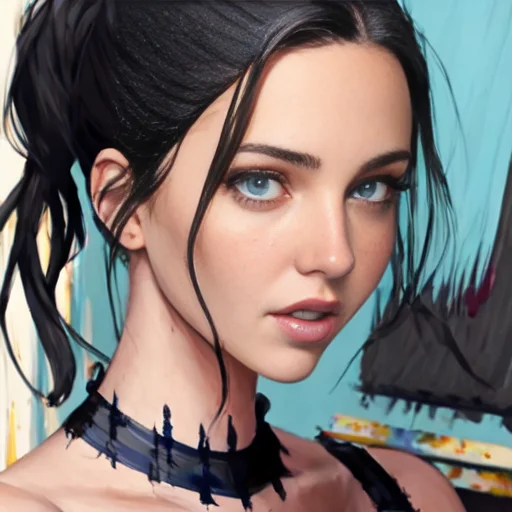 Horrifying Painting1.3 Of,frightening1.3 Mid Body Close Up P...