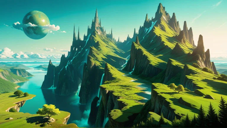 Embedxleasylazyembedslazypos, Dream Like Landscape With Gree...