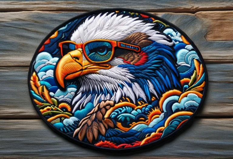 Eagle, Bald Eagle, Wearing Sunglasses, Ral-embroideredpatch,...