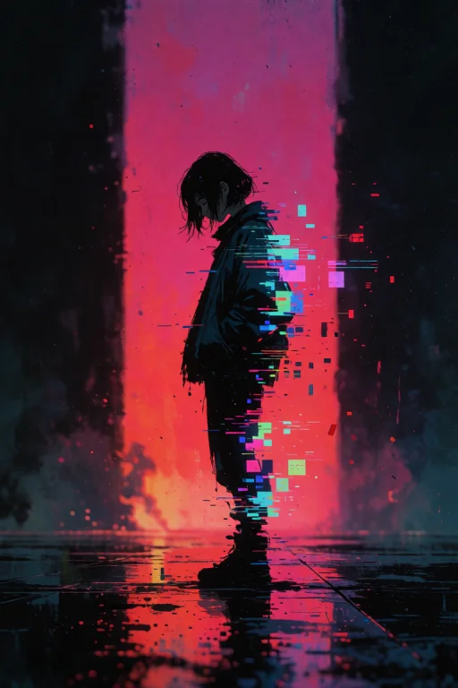 Vhs Glitch Artstyle, Signal Interference, Concept Art By Yoj...