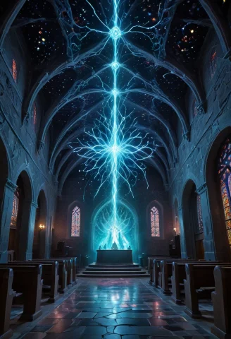 Masterpiece, Best Quality, The Interior Of An Ancient Cathol... — SDXL AI Prompt: masterpiece, best quality, The interior of an ancient Catholic church bathed in...