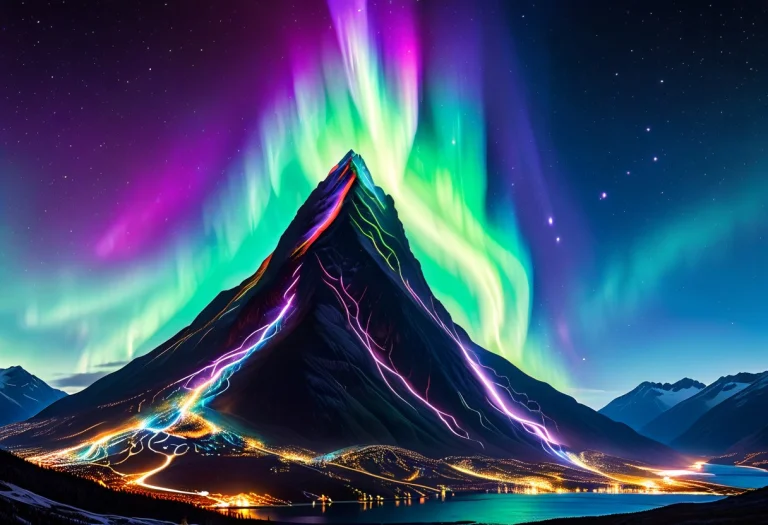 Masterpiece, Best Quality, Majestic Mountain And Fjord Lands...
