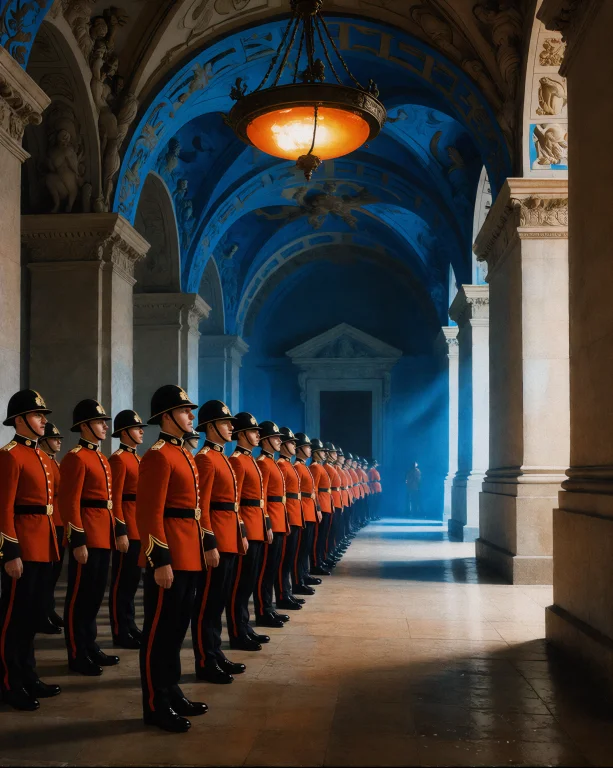 Velkoris A Grand Ceremonial Hall Shot In Degraded Vhs Qualit...