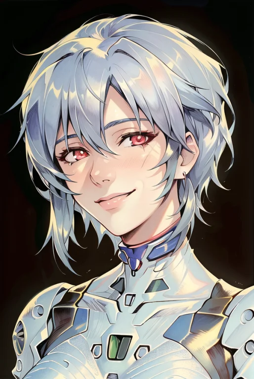 Masterpiece Portrait Of Smiling Rei Ayanami Evangelion, Evan...