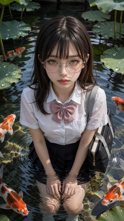 笹田纯,锦鲤池畔，一位年仅十九岁的东方少女如碧波裁红般惊艳登...