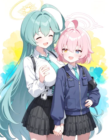 Best Quality, Highres, Absurdres, Year 2025, Year 2026, Safe... — Stable Diffusion AI Prompt: best quality, highres, absurdres, year 2025, year 2026, safe, 2girls, (@sugiyama...