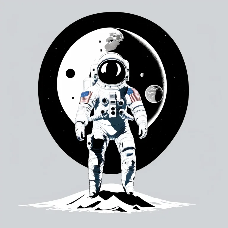 A Symbol On A White Background1.2. The Spacesuit On The Moon...