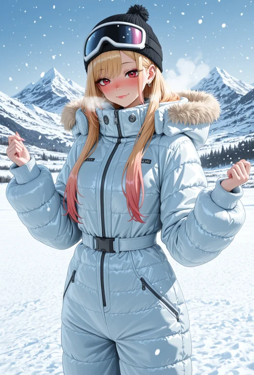 Oversized Padded Down Jumpsuit, Oversized Padded Puffer Jump...