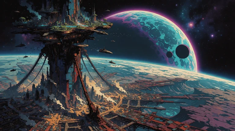 Grand Fantasy Scene , . Digital Painting, Highly Detailed Co...