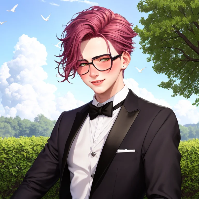 Photorealistic, 18yo Boy Lavi, At The Parc, Soft Smile, Blus...