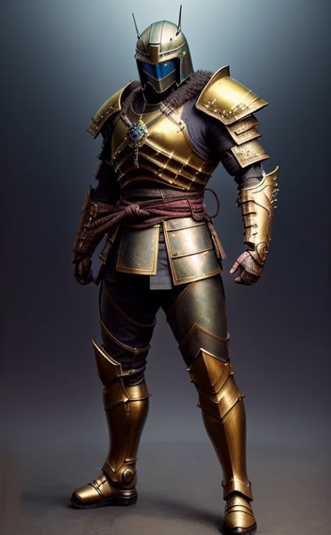 Badass Samurai In Armor, Dark Shot1.17, Epic Realistic, Fade...