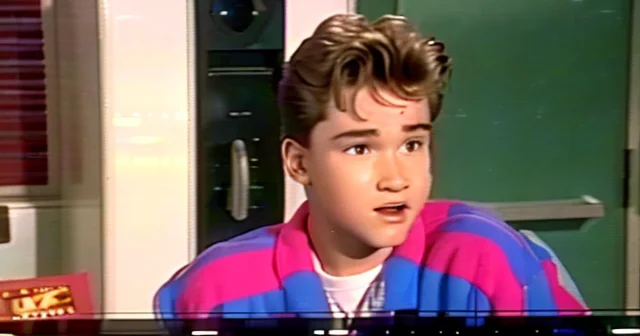 Vhs Footage Of A Screenshot From 1996 Show Saved By The Bell...