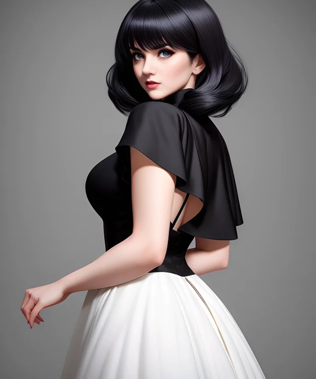 Ilya Kuvshinov, Woman, Medium Hair, White Hair, Pale Skin, S...