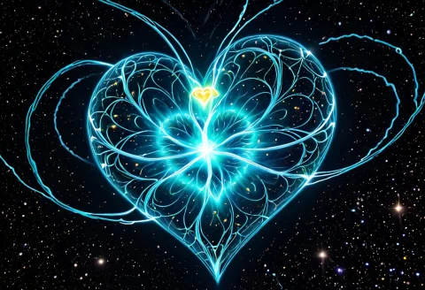 Lorabiolumensuniverse0.7 Loradetailtweakerxl0.35 A Swirling... — SDXL AI Prompt: a swirling nebula shaped like a heart, glowing veins of bioluminescent energy...