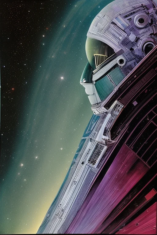 Portrait Of A Sci-fi Humanoid Astronaut1.2 Floating In Outer...