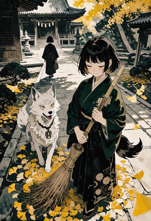 Japanese Anime Illustration, Cel Shading, Flat Color, Water...