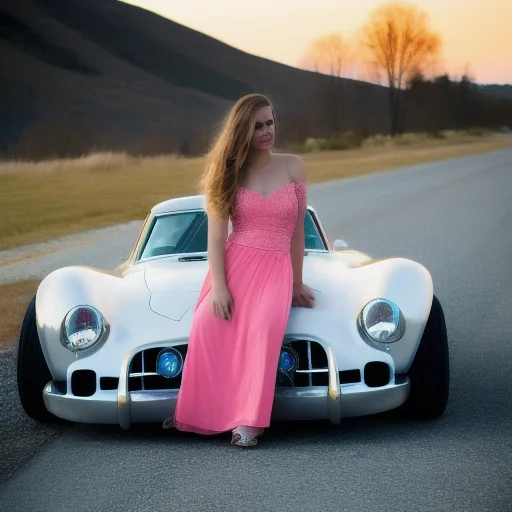 Photo Of Car Artstation0.5 And Driver, High Detail Raw Color...