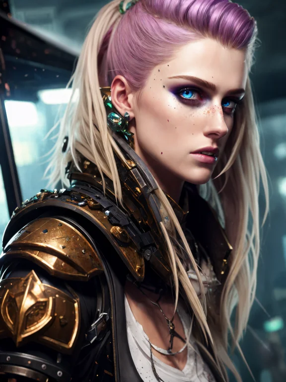 Dark And Gloomy Full Body 8k Unity Render, Female Teen Cybor...