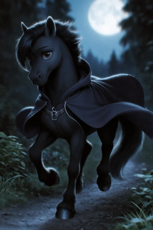 Ph0tika, Anthropomorphic, A Horse Man With A Deep Black Coat...