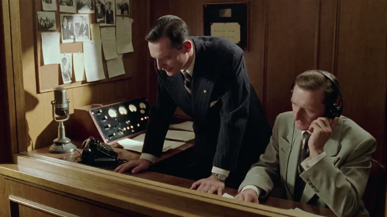 Pnst2002, Inside A Vintage Radio Monitoring Room, A Man In A...