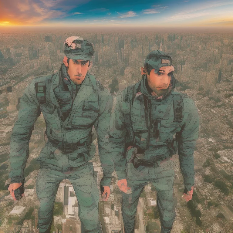 High Angle Photo Glitchstick1 2 Man A Parallel World Where D...