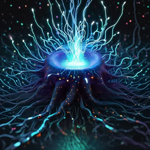 Random, Shocking Blue, Time In A Bottle, Swirling, Cool, Sno... — SDXL AI Prompt: random, shocking blue, time in a bottle, swirling, cool, snowing, crazy, surreal...