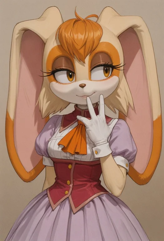 Vanilla The Rabbit, Furry, Peach Fur, Orange Tuft Of Hair, H...
