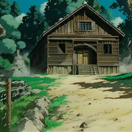 House In The Woods Studioghiblianimestyle Style