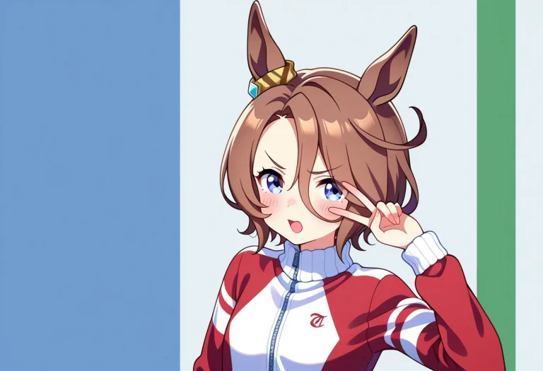 1girl, Solo, Umamusume, Naritataishinumamusume, , Animalears...
