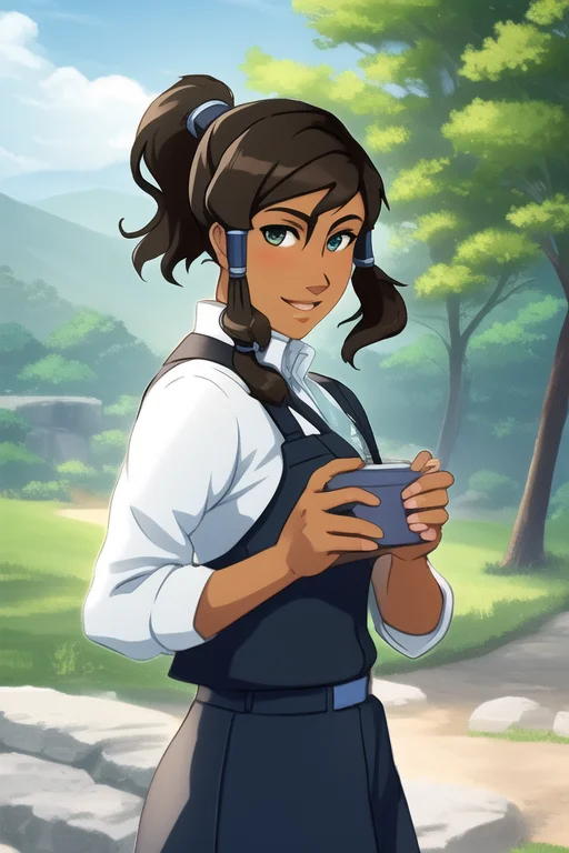 Korra, The Avatar And Master Of All Four Elements, Depicted...