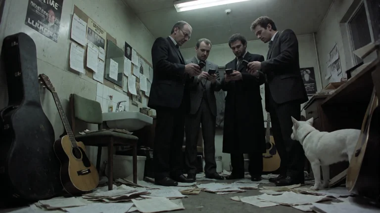 Sntch2000, In A Cluttered, Dimly Lit Room Strewn With Papers...