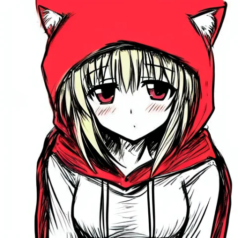 1girl, Solo, Red Hood — Stable Diffusion AI Prompt: 1girl, solo, red hood