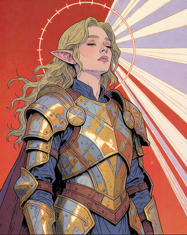 Yfgmooby Style Draw An Elf Character In Warm Flat Comic Illu...