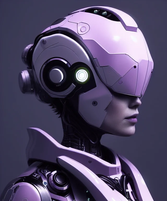 Nousr Robot Rustic Futuristic Robotwoman10, Small Flowers On...