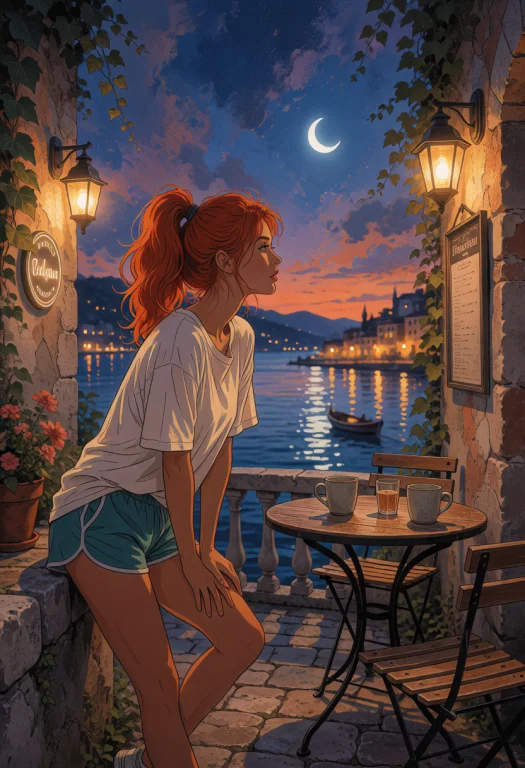 A Stylized Illustration Where The Figure Features Crisp, Cle...