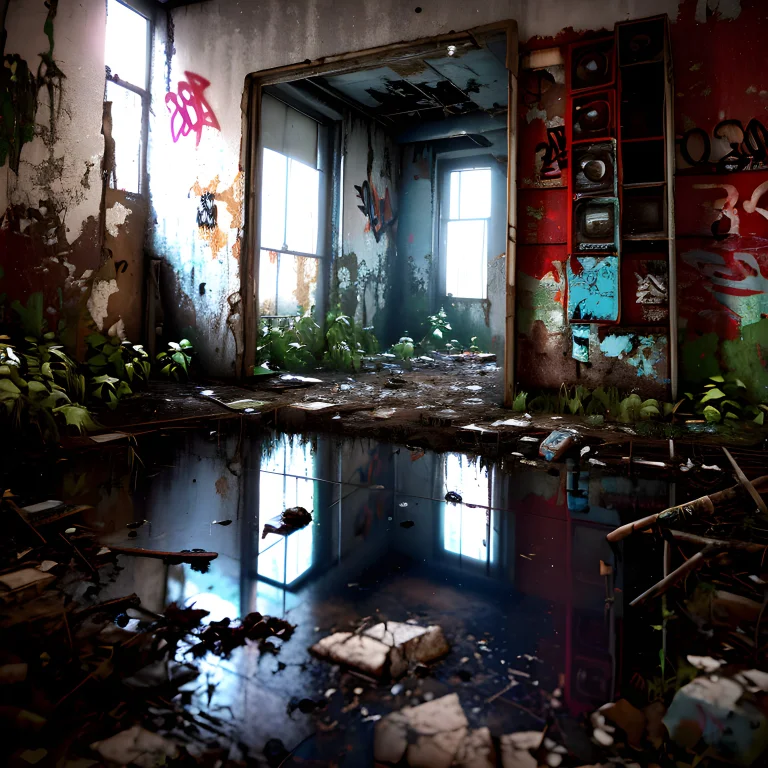 3d Render, Abandoned Broken 1980s Era Game Icon, Dirty, Graf...