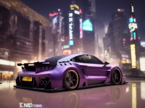 Sport Car,tuned, Motion, At Night2 Motion Blur1. 3, Movie Ac... — Stable Diffusion AI Prompt: sport car,tuned, motion, (at night:2) (motion blur:1. 3), movie action scene, (N...
